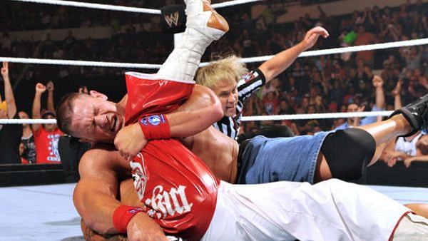 Cena pinned Mysterio